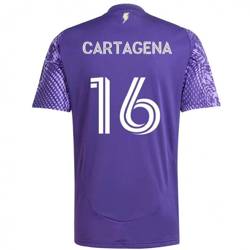 Danxen Herren Wilder Cartagena #16 Weiß Lila Heimtrikot Trikot 2025/26 T-Shirt Schweiz