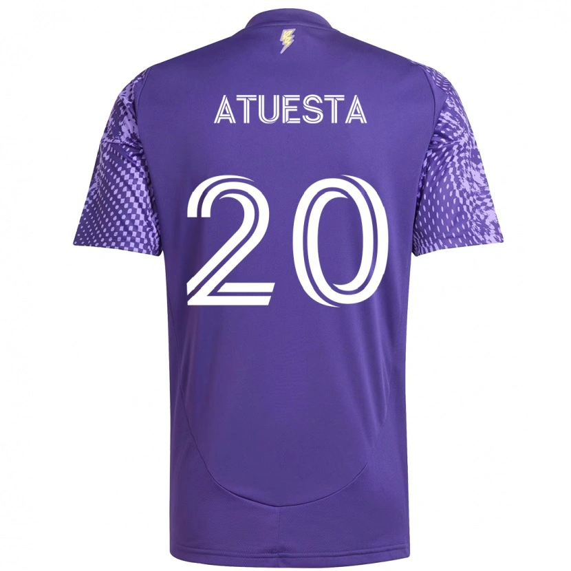 Danxen Herren Eduard Atuesta #20 Weiß Lila Heimtrikot Trikot 2025/26 T-Shirt Schweiz