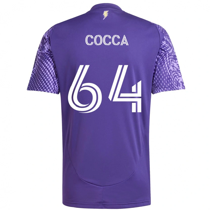 Danxen Herren Manuel Cocca #64 Weiß Lila Heimtrikot Trikot 2025/26 T-Shirt Schweiz