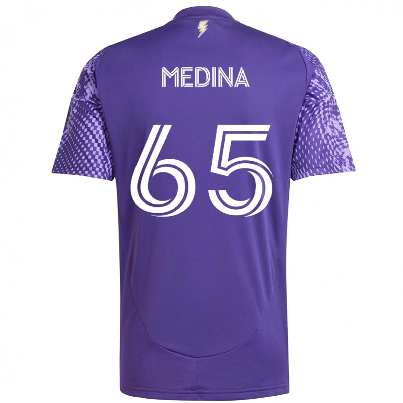 Danxen Herren Cristian Medina #65 Weiß Lila Heimtrikot Trikot 2025/26 T-Shirt Schweiz