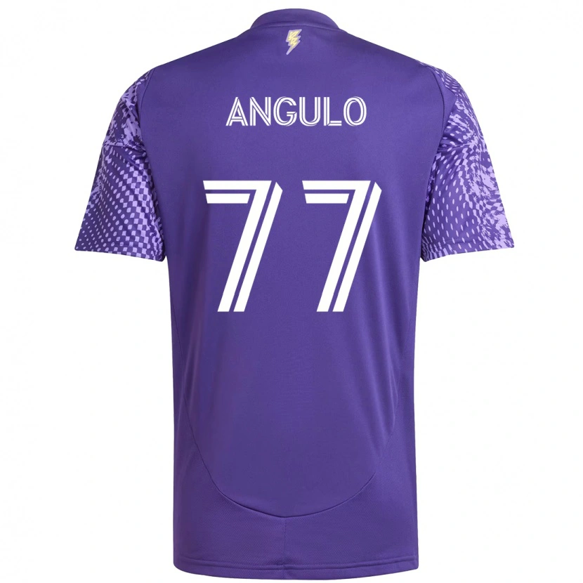 Danxen Herren Iván Angulo #77 Weiß Lila Heimtrikot Trikot 2025/26 T-Shirt Schweiz