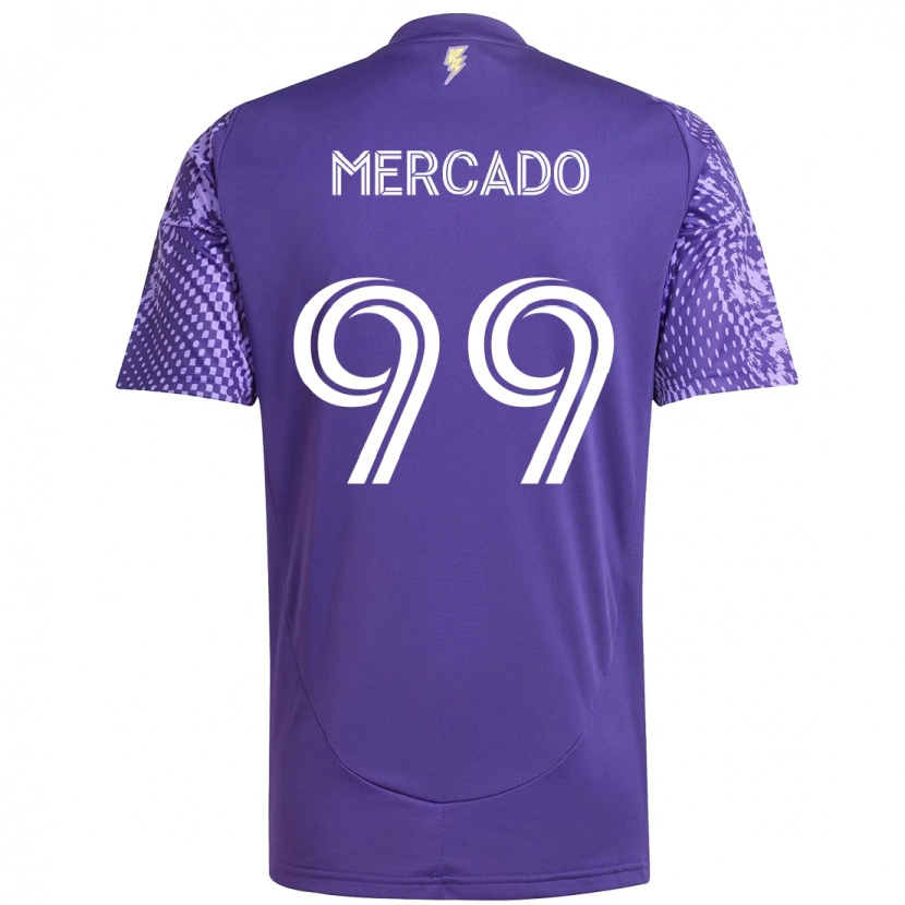 Danxen Herren Carlos Mercado #99 Weiß Lila Heimtrikot Trikot 2025/26 T-Shirt Schweiz