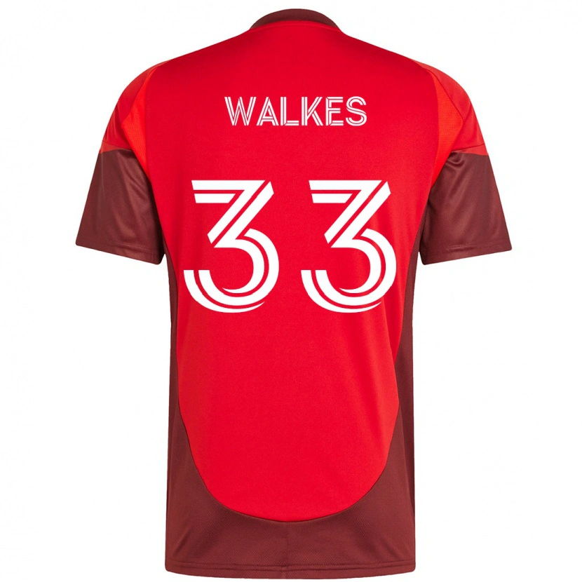 Danxen Herren Reshaun Walkes #33 Rot Weiß Heimtrikot Trikot 2025/26 T-Shirt Schweiz