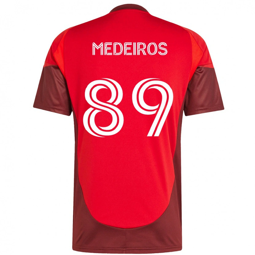 Danxen Herren Matthew Medeiros #89 Rot Weiß Heimtrikot Trikot 2025/26 T-Shirt Schweiz