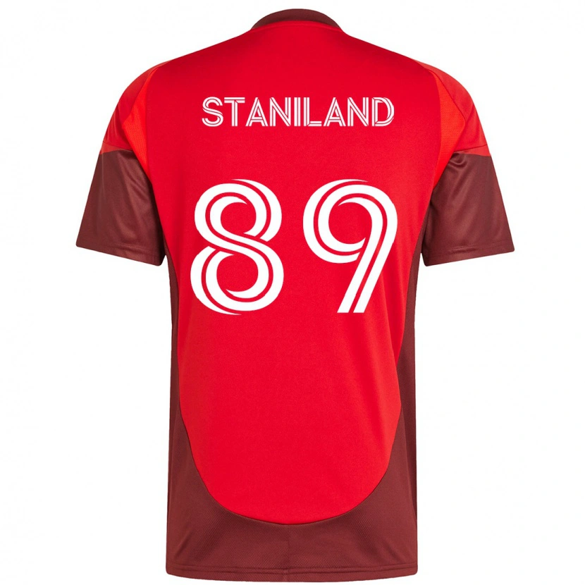 Danxen Herren Charlie Staniland #89 Rot Weiß Heimtrikot Trikot 2025/26 T-Shirt Schweiz