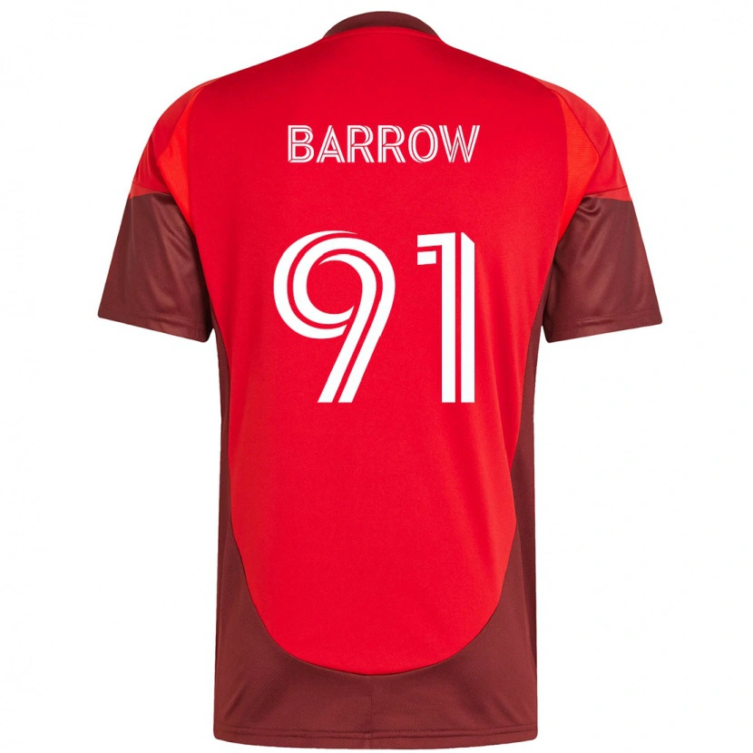 Danxen Herren Dékwon Barrow #91 Rot Weiß Heimtrikot Trikot 2025/26 T-Shirt Schweiz