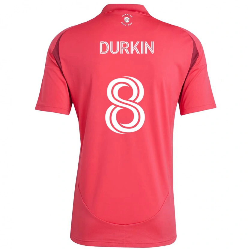 Danxen Herren Chris Durkin #8 Weiß Magenta Heimtrikot Trikot 2025/26 T-Shirt Schweiz