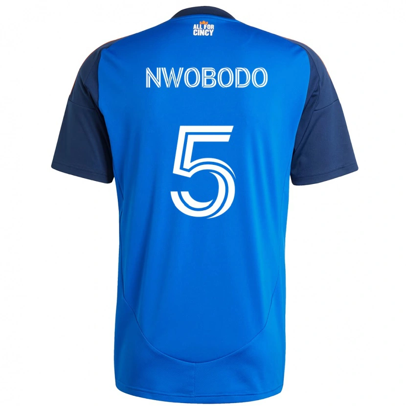 Danxen Herren Obinna Nwobodo #5 Weiß Blau Orange Heimtrikot Trikot 2025/26 T-Shirt Schweiz