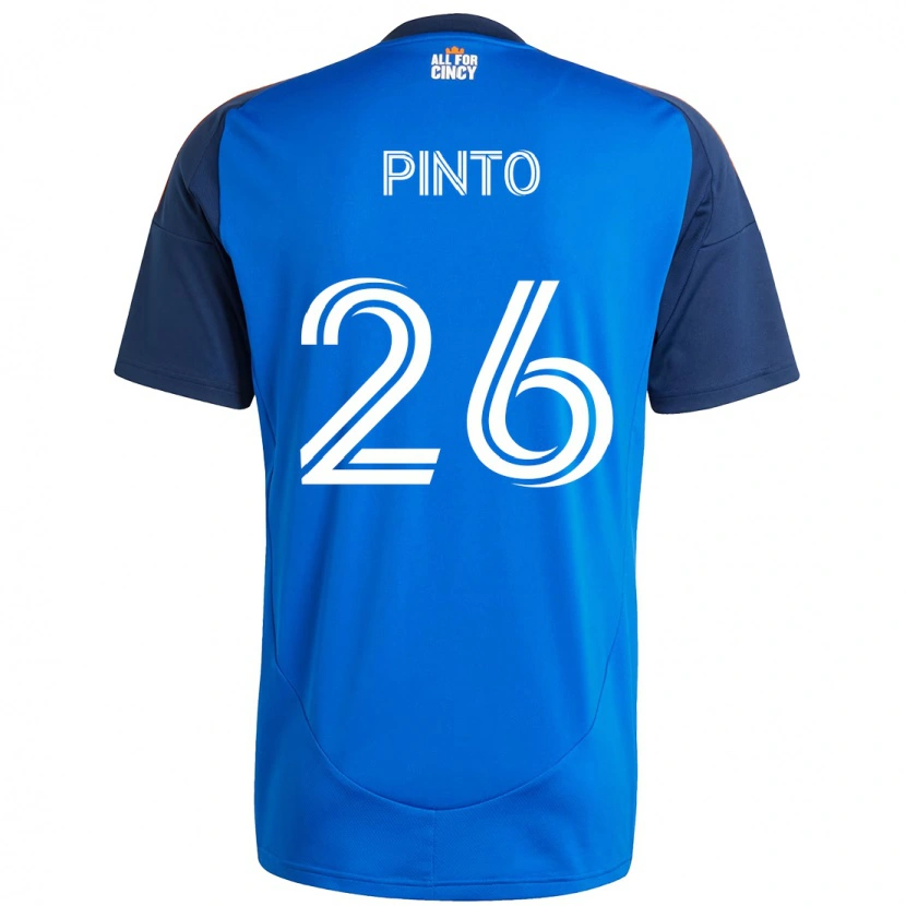 Danxen Herren Malik Pinto #26 Weiß Blau Orange Heimtrikot Trikot 2025/26 T-Shirt Schweiz