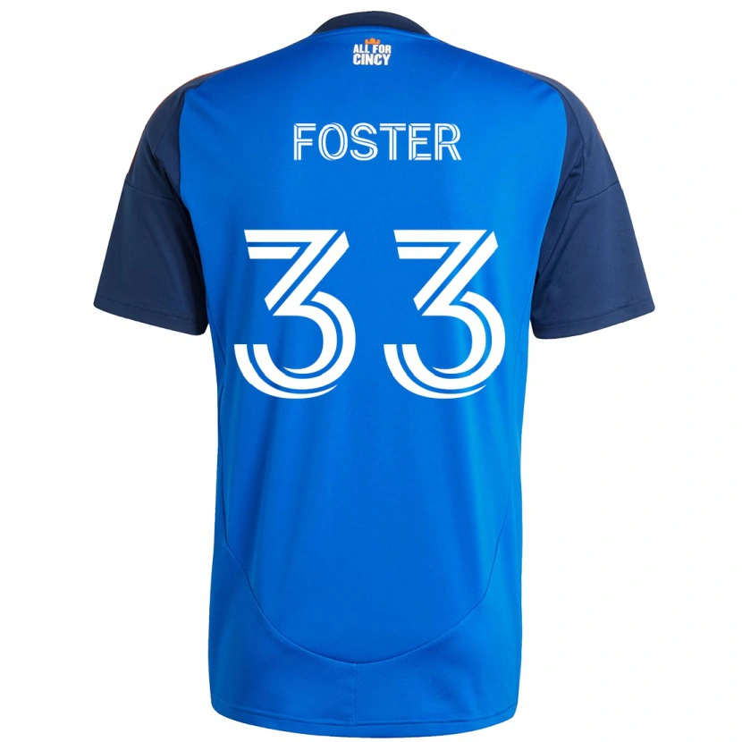 Danxen Herren Isaiah Foster #33 Weiß Blau Orange Heimtrikot Trikot 2025/26 T-Shirt Schweiz