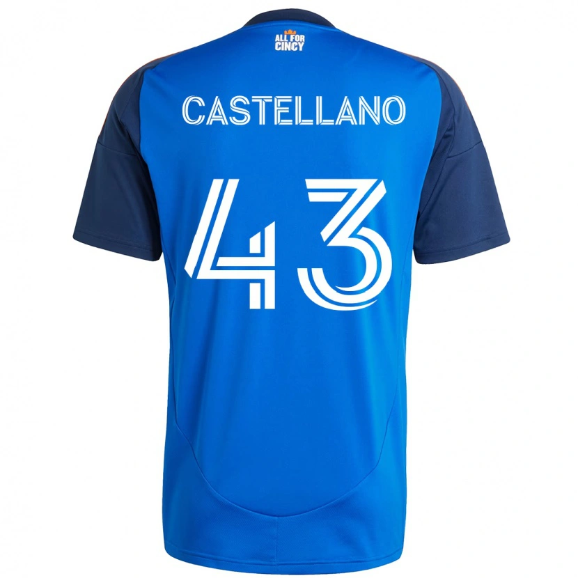 Danxen Herren Jesús Castellano #43 Weiß Blau Orange Heimtrikot Trikot 2025/26 T-Shirt Schweiz