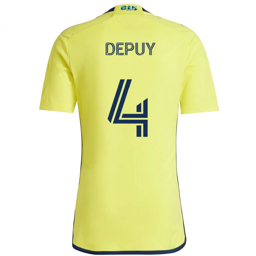 Danxen Herren Nick Depuy #4 Gelb Marineblau Heimtrikot Trikot 2025/26 T-Shirt Schweiz
