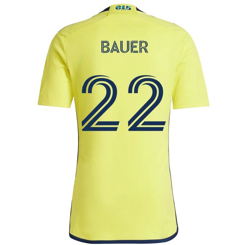 Danxen Herren Josh Bauer #22 Gelb Marineblau Heimtrikot Trikot 2025/26 T-Shirt Schweiz