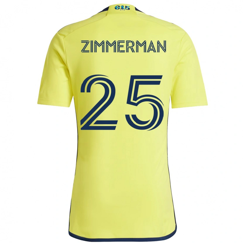 Danxen Herren Walker Zimmerman #25 Gelb Marineblau Heimtrikot Trikot 2025/26 T-Shirt Schweiz