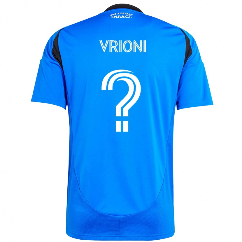 Danxen Herren Giacomo Vrioni #0 Himmelblau Dunkelblau Heimtrikot Trikot 2025/26 T-Shirt Schweiz