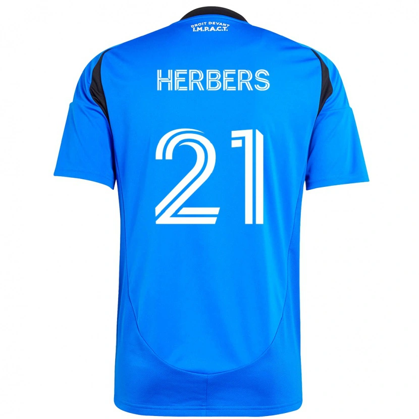 Danxen Herren Fabian Herbers #21 Himmelblau Dunkelblau Heimtrikot Trikot 2025/26 T-Shirt Schweiz