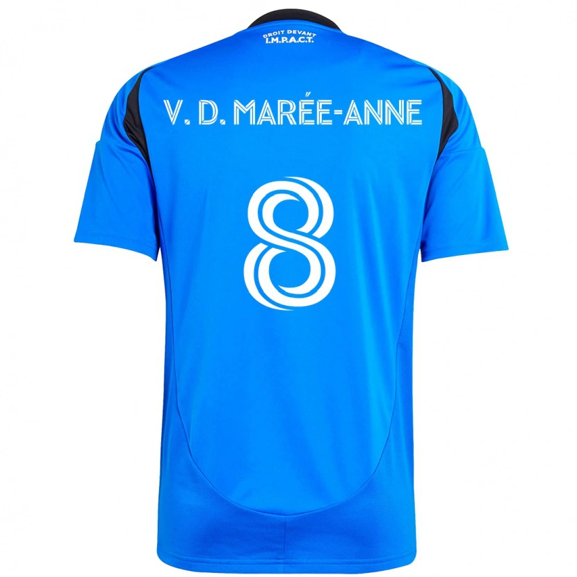 Danxen Herren Van Doesburg Marée-Anne #8 Dunkelblau Schwarz Heimtrikot Trikot 2025/26 T-Shirt Schweiz