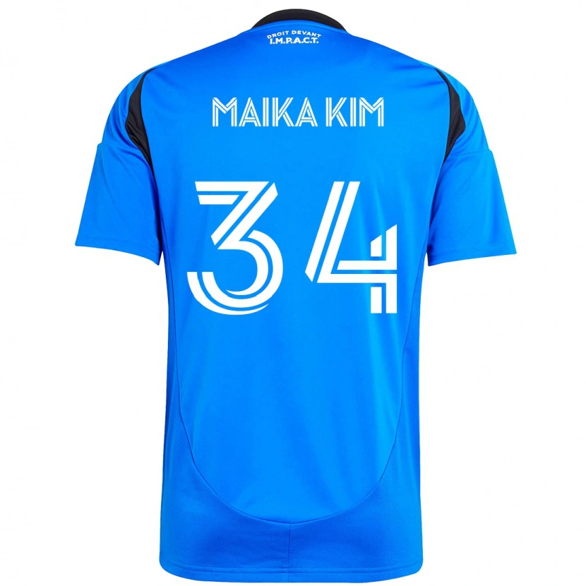 Danxen Herren Guerrier Maika Kim #34 Himmelblau Dunkelblau Heimtrikot Trikot 2025/26 T-Shirt Schweiz