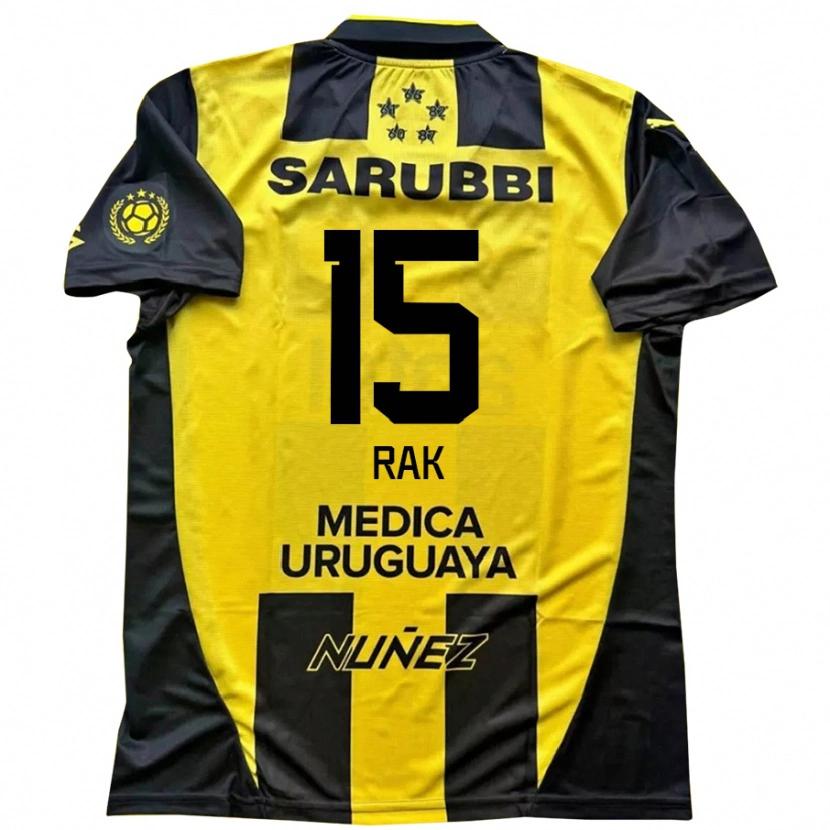 Danxen Herren Yonatthan Rak #15 Schwarz Gelb Heimtrikot Trikot 2025/26 T-Shirt Schweiz