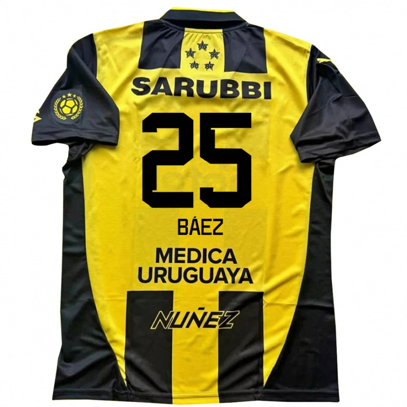 Danxen Herren Jaime Báez #25 Schwarz Gelb Heimtrikot Trikot 2025/26 T-Shirt Schweiz