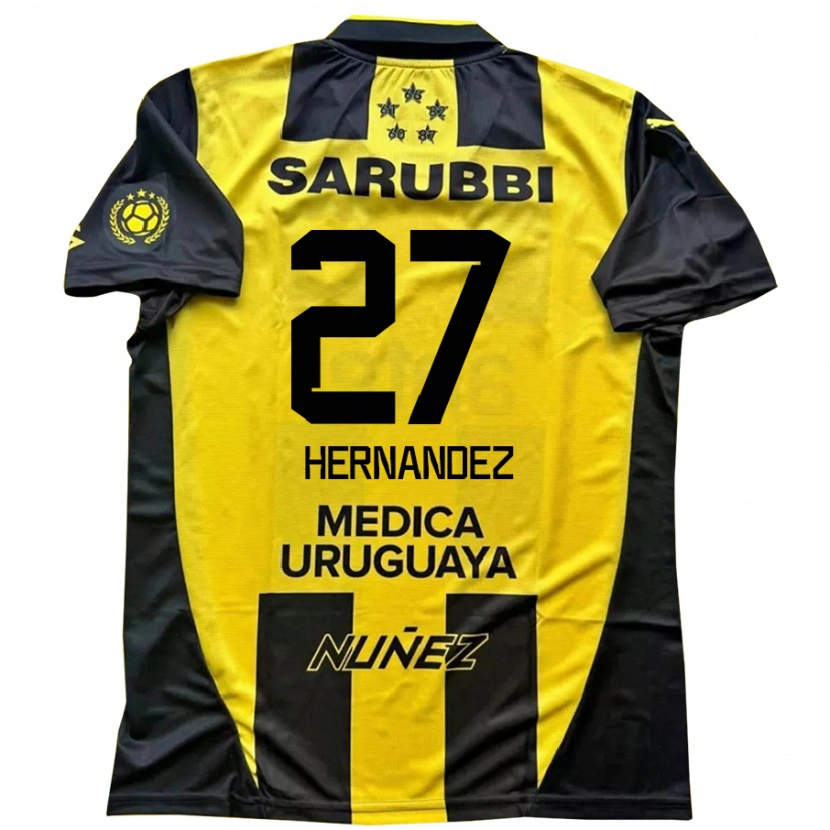 Danxen Herren Lucas Hernández #27 Schwarz Gelb Heimtrikot Trikot 2025/26 T-Shirt Schweiz