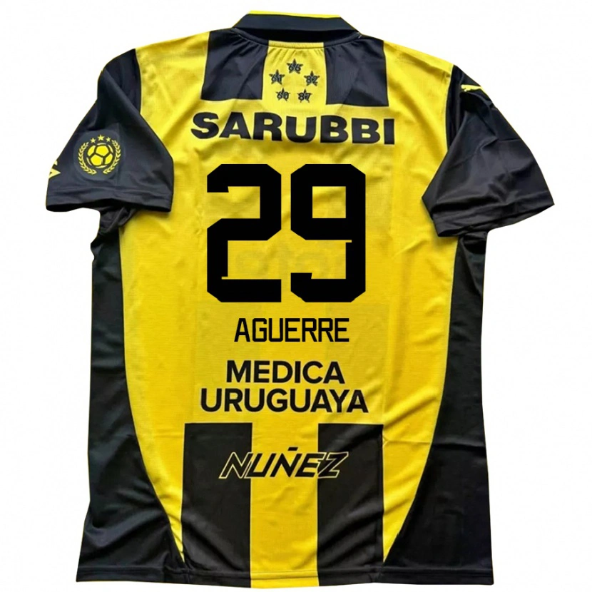 Danxen Herren Washington Aguerre #29 Schwarz Gelb Heimtrikot Trikot 2025/26 T-Shirt Schweiz