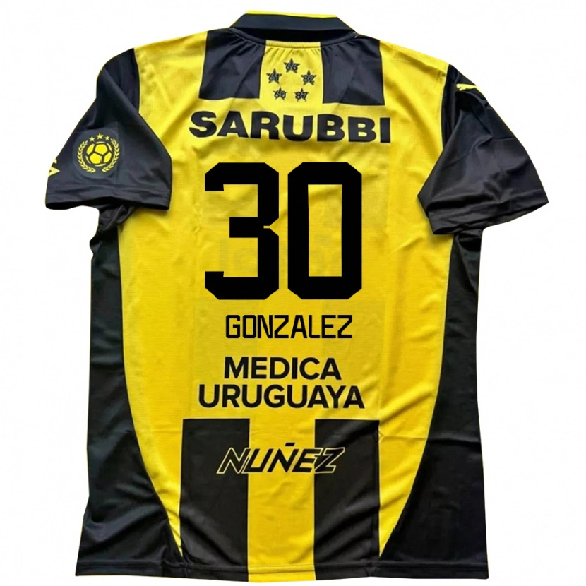 Danxen Herren Ángel González #30 Schwarz Gelb Heimtrikot Trikot 2025/26 T-Shirt Schweiz