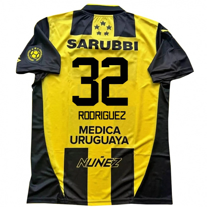 Danxen Herren Randall Rodríguez #32 Schwarz Gelb Heimtrikot Trikot 2025/26 T-Shirt Schweiz
