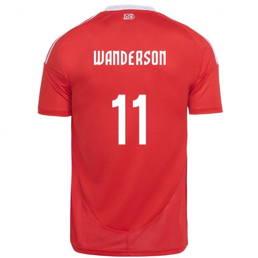 Danxen Herren Wanderson #11 Weiß Rot Heimtrikot Trikot 2025/26 T-Shirt Schweiz