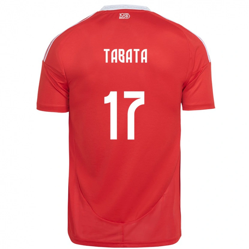 Danxen Herren Bruno Tabata #17 Weiß Rot Heimtrikot Trikot 2025/26 T-Shirt Schweiz
