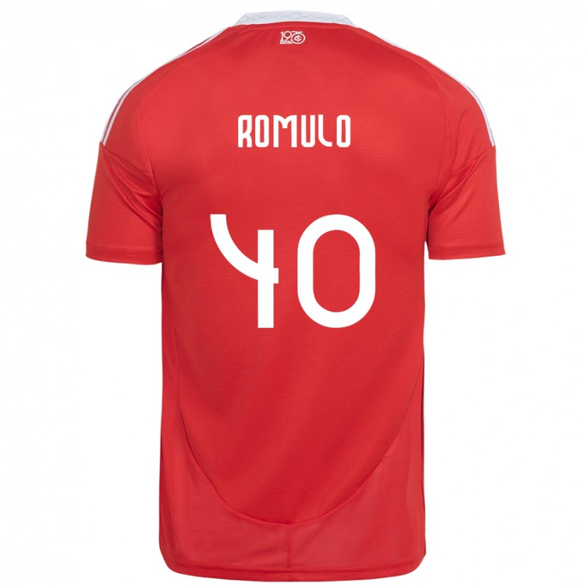 Danxen Herren Rômulo #40 Weiß Rot Heimtrikot Trikot 2025/26 T-Shirt Schweiz
