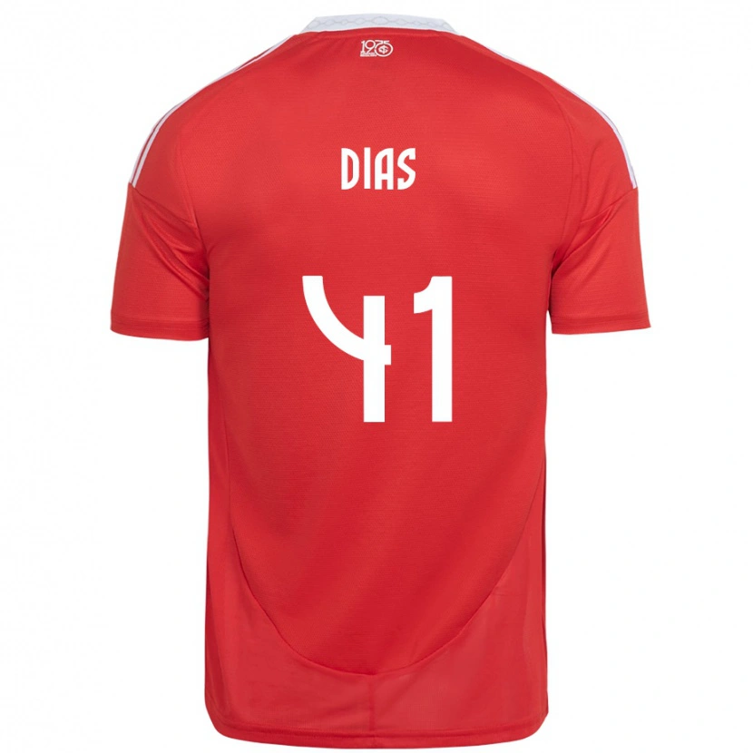 Danxen Herren Matheus Dias #41 Weiß Rot Heimtrikot Trikot 2025/26 T-Shirt Schweiz