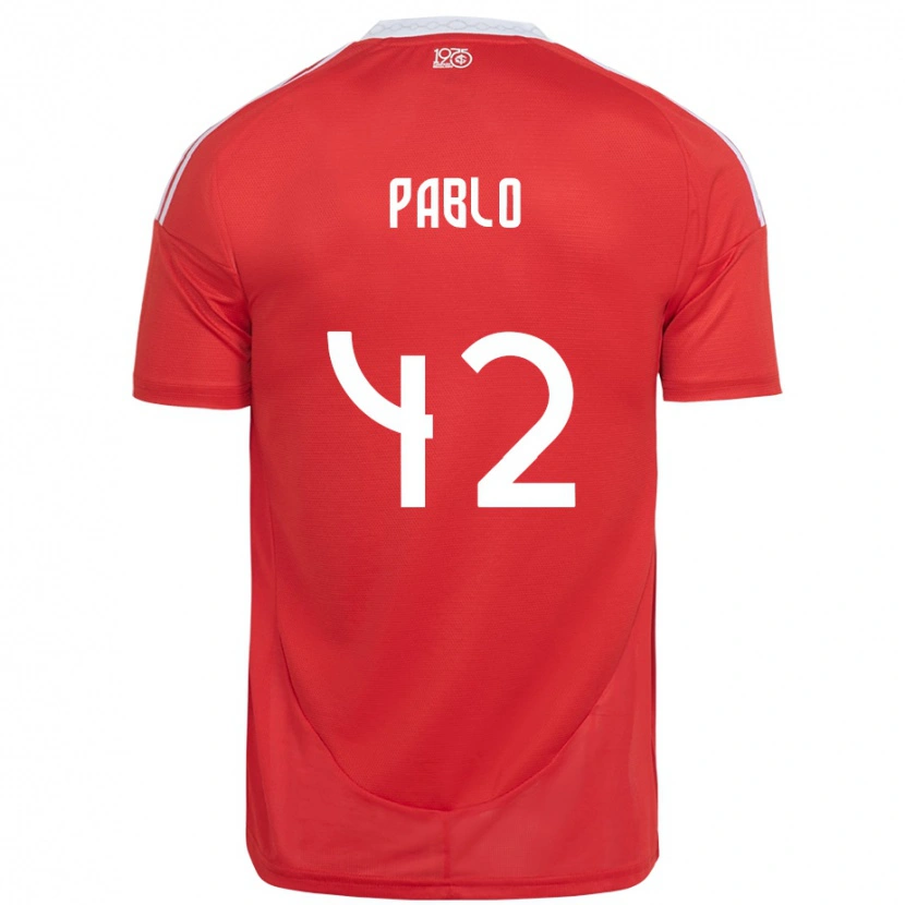 Danxen Herren Pablo #42 Weiß Rot Heimtrikot Trikot 2025/26 T-Shirt Schweiz