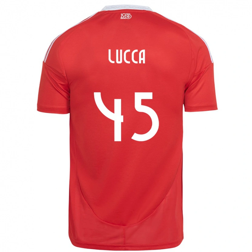 Danxen Herren Lucca #45 Weiß Rot Heimtrikot Trikot 2025/26 T-Shirt Schweiz