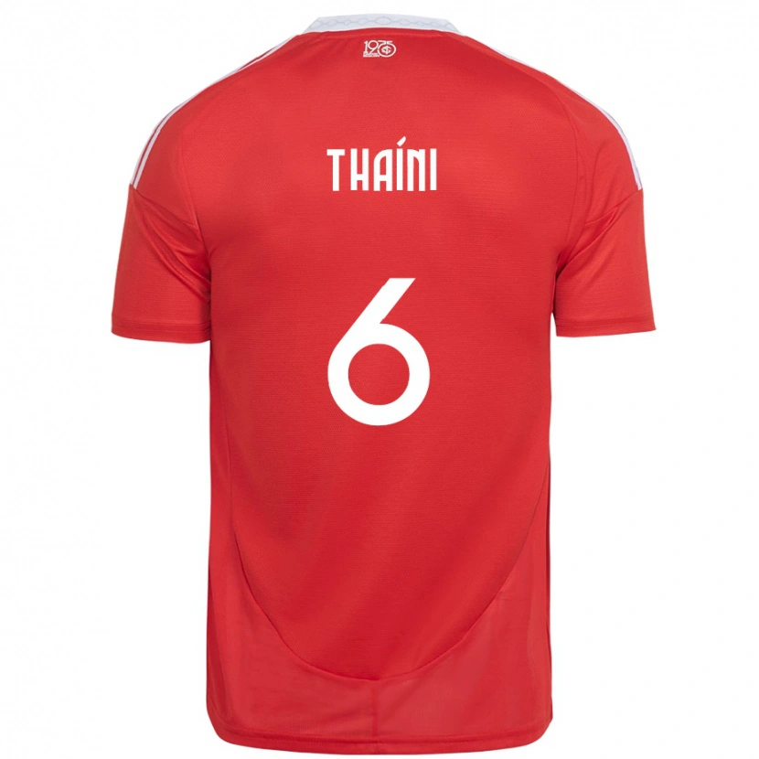 Danxen Herren Thaíni #6 Weiß Rot Heimtrikot Trikot 2025/26 T-Shirt Schweiz