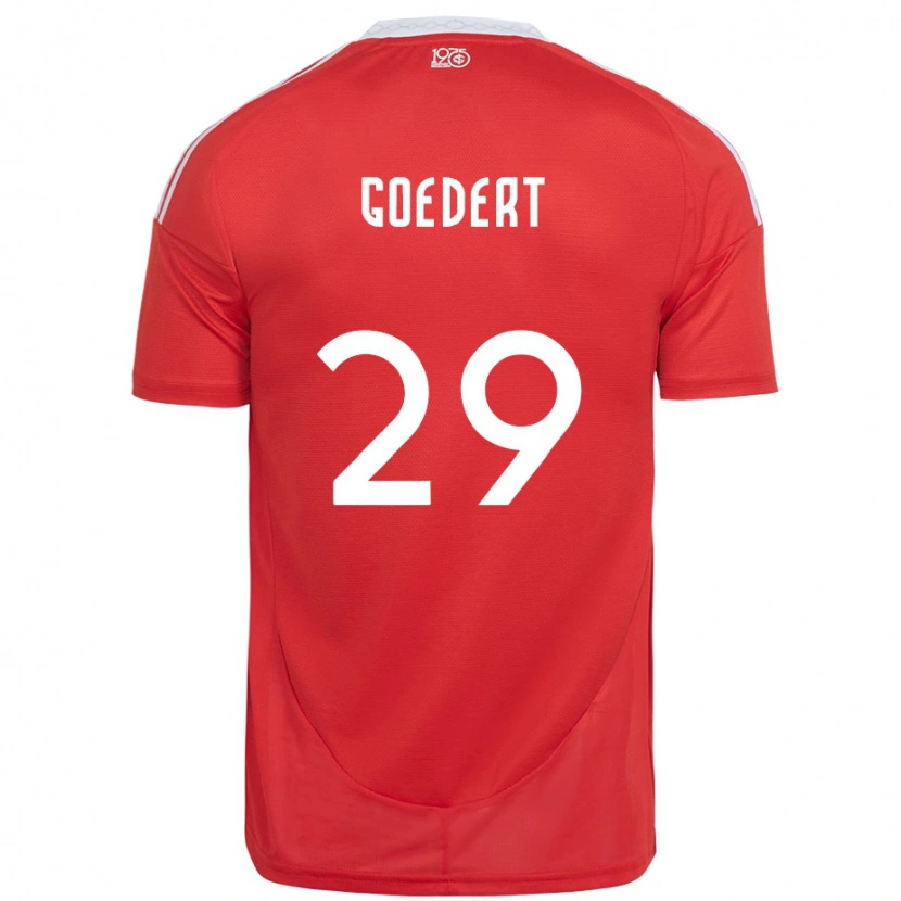 Danxen Herren Alice Goedert #29 Weiß Rot Heimtrikot Trikot 2025/26 T-Shirt Schweiz