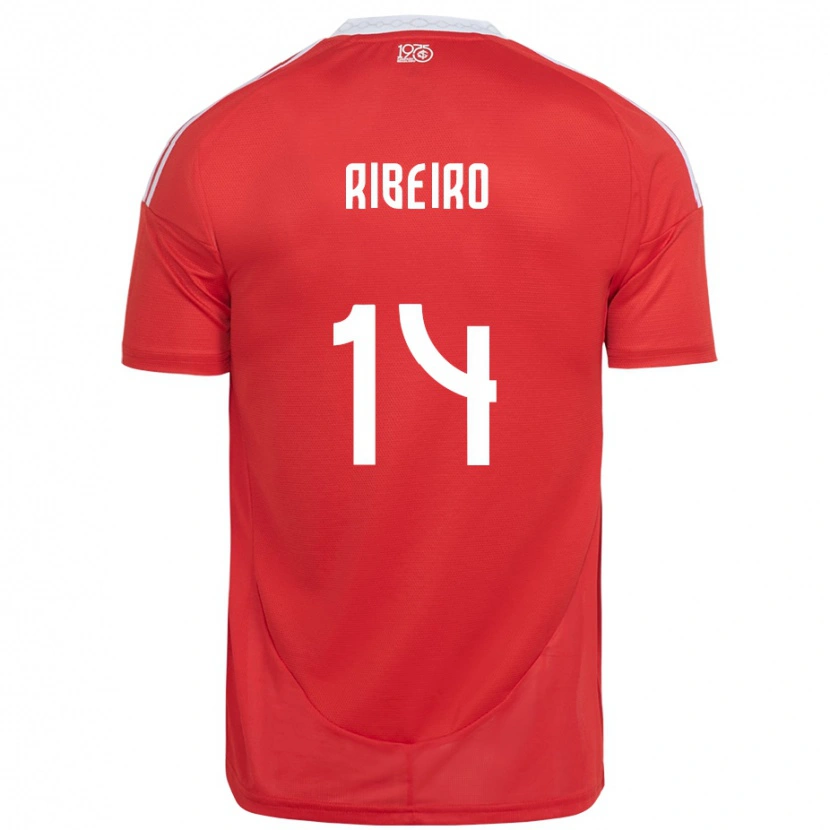 Danxen Herren Lucas Ribeiro #14 Weiß Rot Heimtrikot Trikot 2025/26 T-Shirt Schweiz