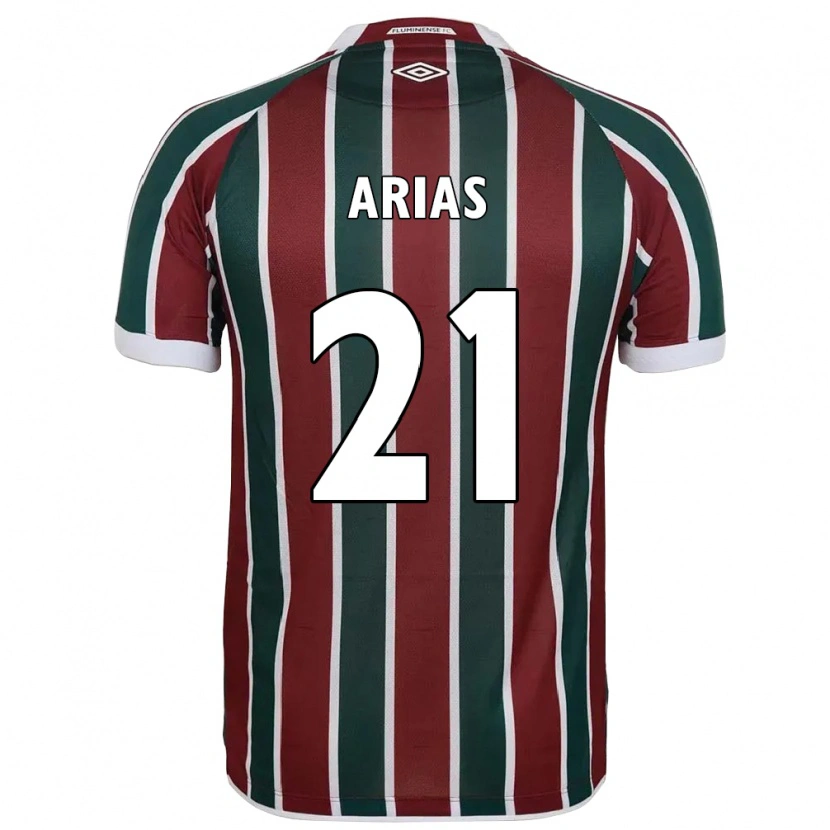 Danxen Herren Jhon Arias #21 Weiß Grün Kastanienbraun Heimtrikot Trikot 2025/26 T-Shirt Schweiz