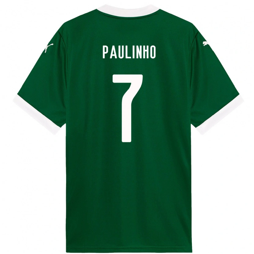 Danxen Herren Paulinho #7 Weiß Grün Heimtrikot Trikot 2025/26 T-Shirt Schweiz