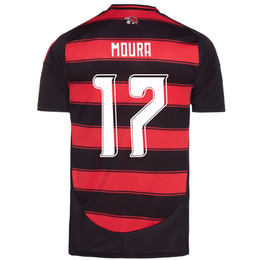 Danxen Herren Hugo Moura #17 Weiß Rot Heimtrikot Trikot 2025/26 T-Shirt Schweiz