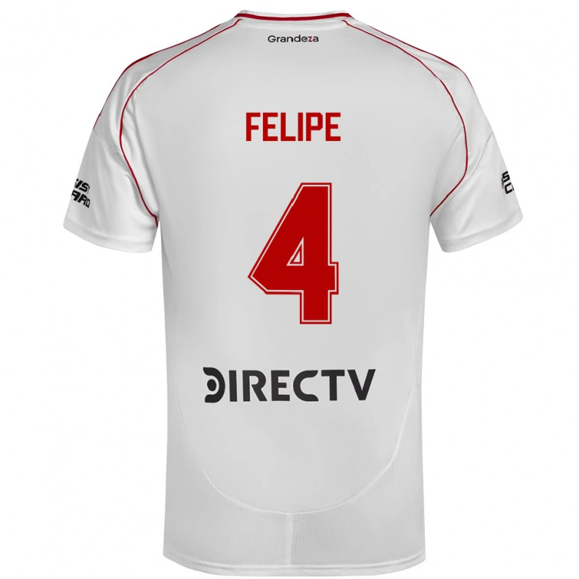 Danxen Herren Carina Felipe Silva #4 Weiß Rot Heimtrikot Trikot 2025/26 T-Shirt Schweiz