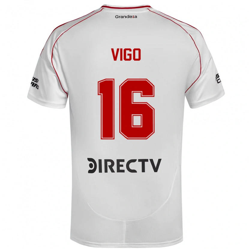 Danxen Herren Alex Vigo #16 Weiß Rot Heimtrikot Trikot 2025/26 T-Shirt Schweiz