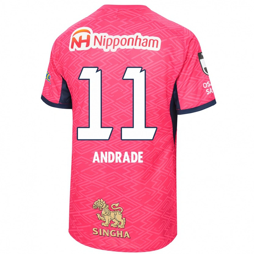 Danxen Herren Thiago Andrade #11 Weiß Sakura Rosa Heimtrikot Trikot 2025/26 T-Shirt Schweiz