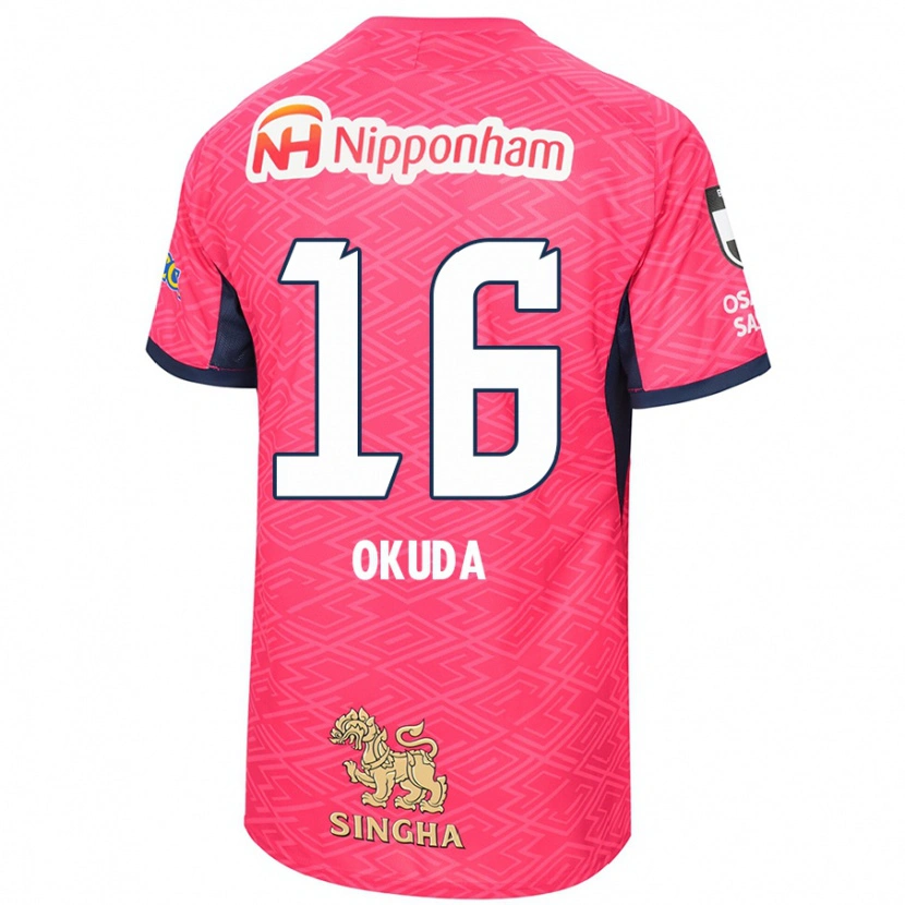Danxen Herren Hayato Okuda #16 Weiß Sakura Rosa Heimtrikot Trikot 2025/26 T-Shirt Schweiz