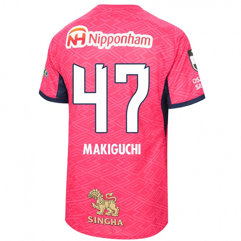 Danxen Herren Kazuma Makiguchi #47 Weiß Sakura Rosa Heimtrikot Trikot 2025/26 T-Shirt Schweiz