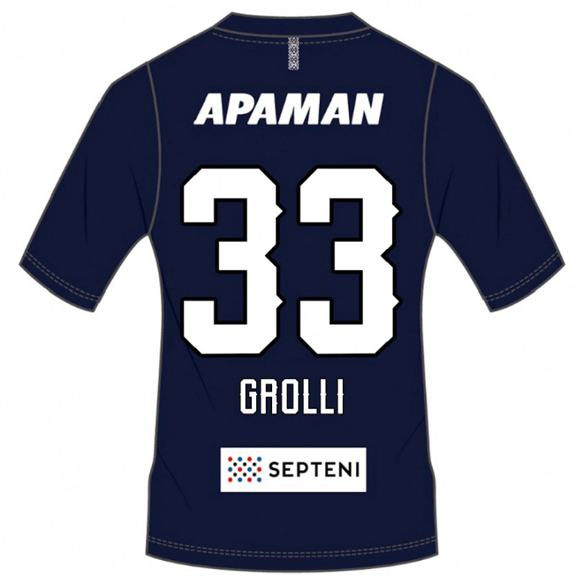 Danxen Herren Douglas Grolli #33 Hellgrau Heimtrikot Trikot 2025/26 T-Shirt Schweiz