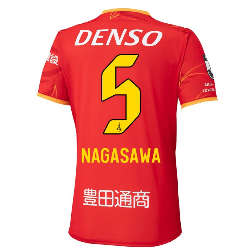 Danxen Herren Kazuki Nagasawa #5 Weiß Rot Heimtrikot Trikot 2025/26 T-Shirt Schweiz