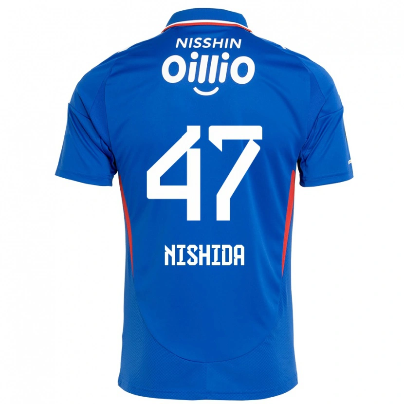 Danxen Herren Yusuke Nishida #47 Weiß Königsblau Heimtrikot Trikot 2025/26 T-Shirt Schweiz