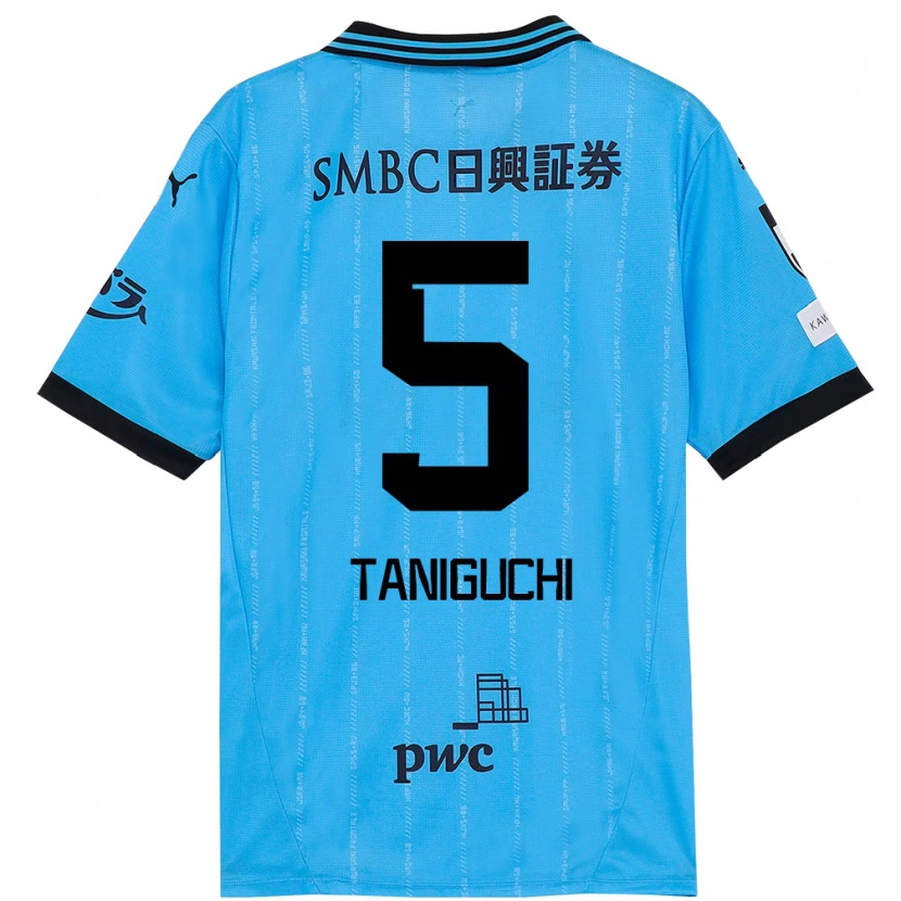 Danxen Herren Shogo Taniguchi #5 Weiß Himmelblau Heimtrikot Trikot 2025/26 T-Shirt Schweiz