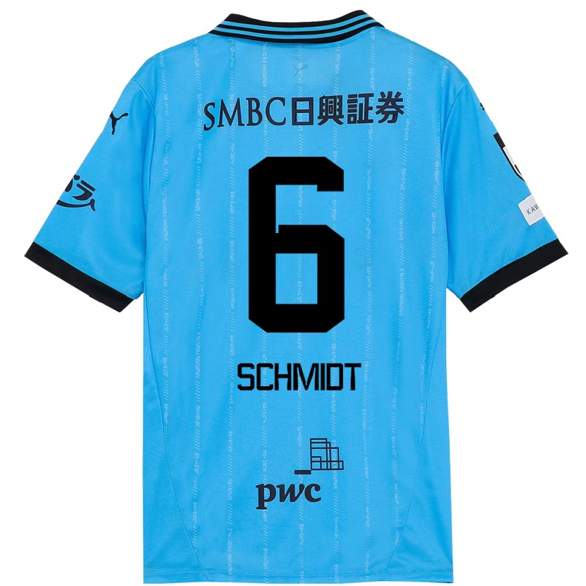 Danxen Herren Joao Schmidt #6 Weiß Himmelblau Heimtrikot Trikot 2025/26 T-Shirt Schweiz
